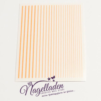 Elastische Nailstripes (selbstklebend)  in Neon-Orange
