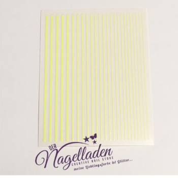 Elastische Nailstripes  in Neon-Gelb
