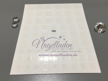 Selbstklebende Vierecke Weiss