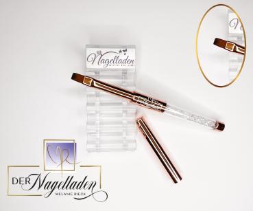 Gel-Pinsel Gerade Gr.8 in Rosé-Gold