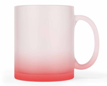 Preview: Glastasse-satiniert-Rot-ohne-Bedruckung-10-2