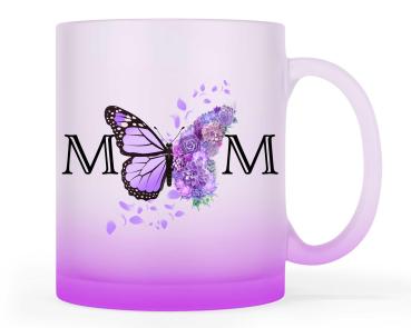 Preview: glastasse-satiniert-lila-mom-schmetterling-16-2