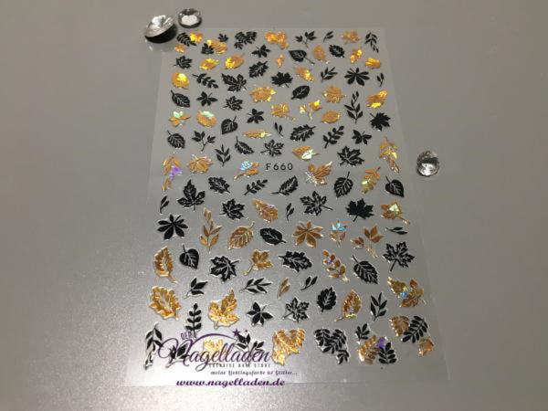 Motiv-Sticker 28 - Schwarz - Gold