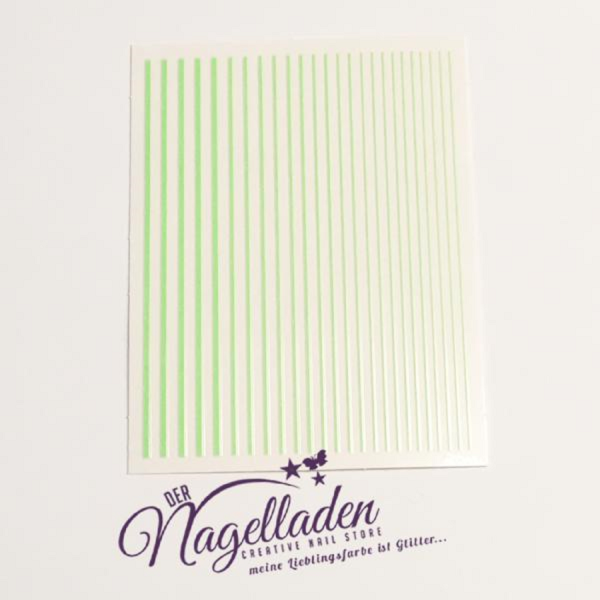 Elastische Nailstripes  in Neon-Grün