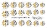 Nail Water Tattoo (Prints) small metallic 013 (Gold)